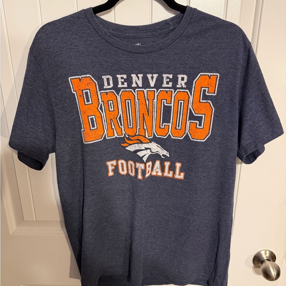 NFL Denver Broncos Navy and Orange Tee